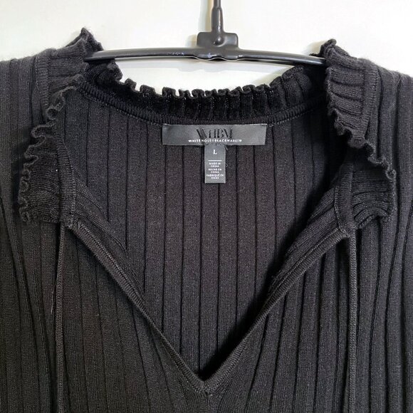 WHBM Sleeveless Black Lightweight Sweater L - Picture 2 of 4